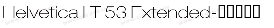 Helvetica LT 53 Extended字体转换